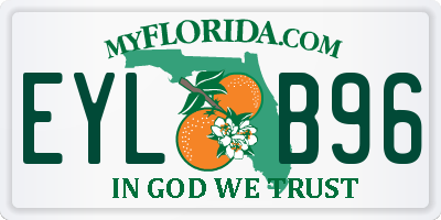 FL license plate EYLB96