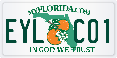 FL license plate EYLC01