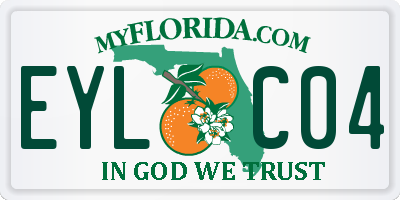 FL license plate EYLC04