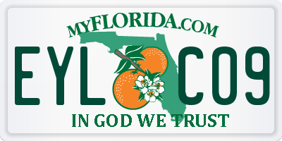 FL license plate EYLC09