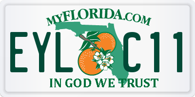 FL license plate EYLC11