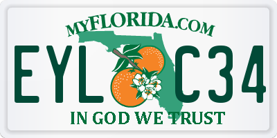 FL license plate EYLC34