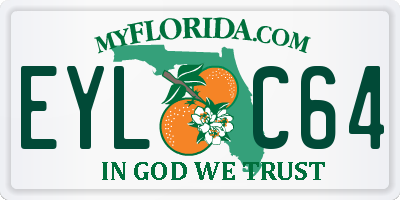 FL license plate EYLC64