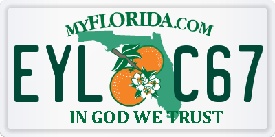 FL license plate EYLC67
