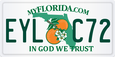 FL license plate EYLC72