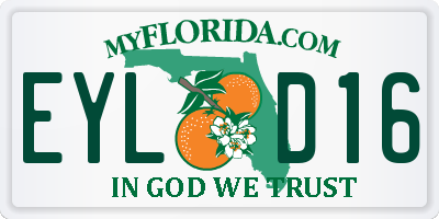 FL license plate EYLD16