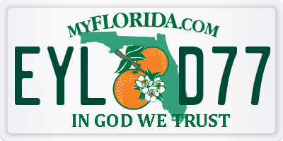 FL license plate EYLD77