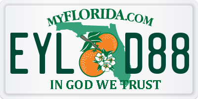 FL license plate EYLD88