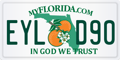 FL license plate EYLD90