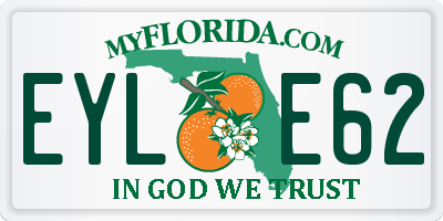 FL license plate EYLE62
