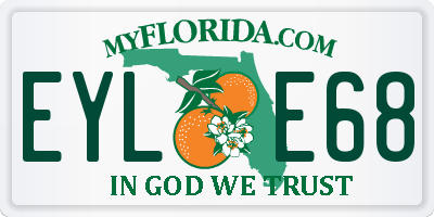 FL license plate EYLE68