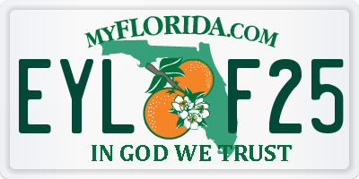 FL license plate EYLF25
