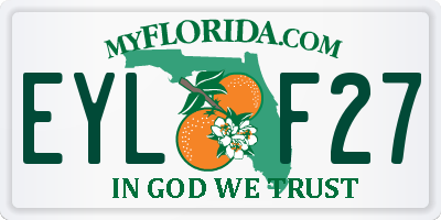 FL license plate EYLF27