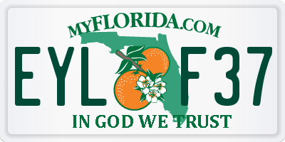 FL license plate EYLF37