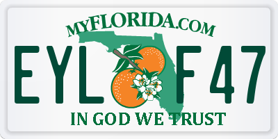 FL license plate EYLF47