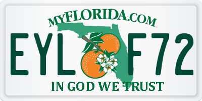 FL license plate EYLF72