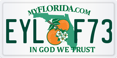 FL license plate EYLF73