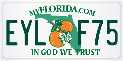 FL license plate EYLF75