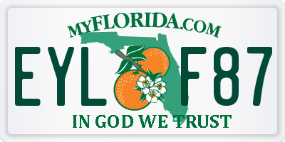 FL license plate EYLF87