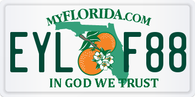 FL license plate EYLF88
