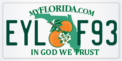 FL license plate EYLF93