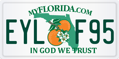 FL license plate EYLF95