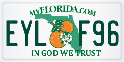 FL license plate EYLF96