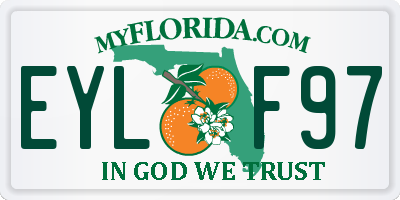 FL license plate EYLF97