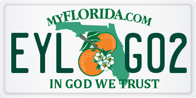 FL license plate EYLG02
