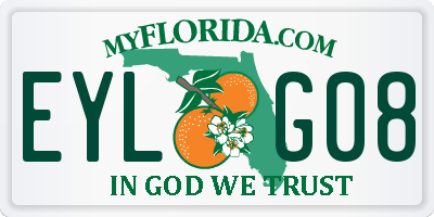 FL license plate EYLG08