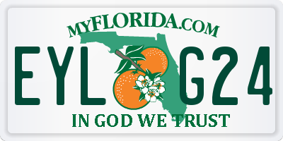FL license plate EYLG24