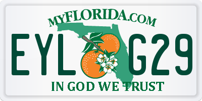 FL license plate EYLG29