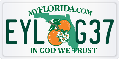 FL license plate EYLG37