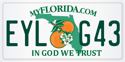 FL license plate EYLG43