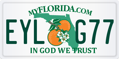 FL license plate EYLG77