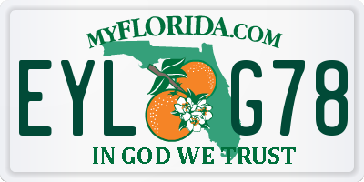 FL license plate EYLG78