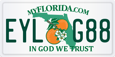 FL license plate EYLG88