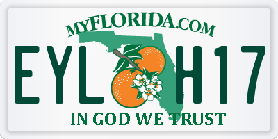 FL license plate EYLH17