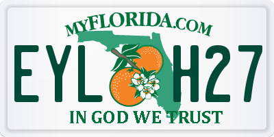 FL license plate EYLH27