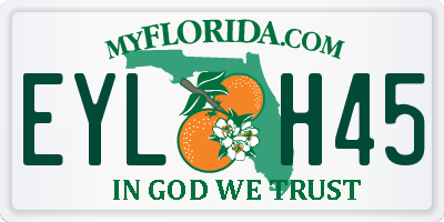 FL license plate EYLH45