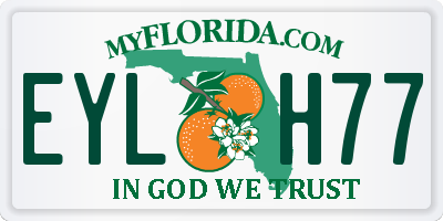 FL license plate EYLH77