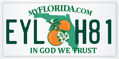 FL license plate EYLH81