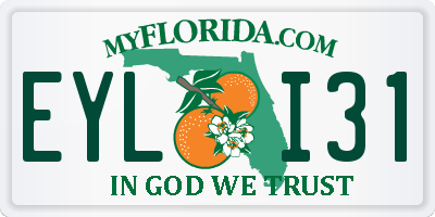 FL license plate EYLI31
