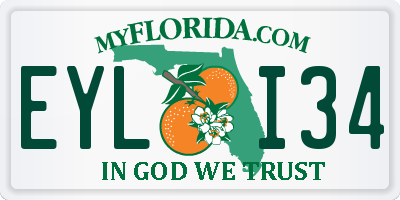 FL license plate EYLI34