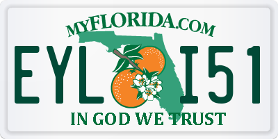 FL license plate EYLI51