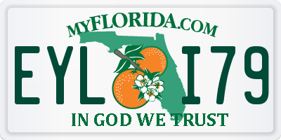 FL license plate EYLI79