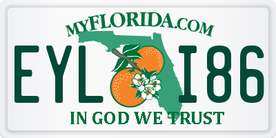 FL license plate EYLI86