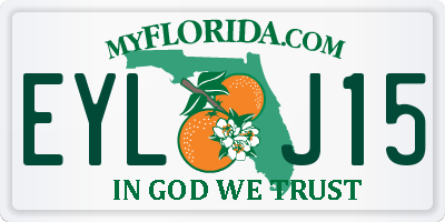 FL license plate EYLJ15