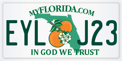 FL license plate EYLJ23