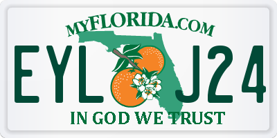 FL license plate EYLJ24